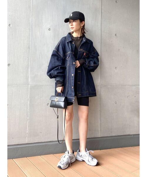 Ungrid（アングリッド）の「【WEB限定】テレコサイクルパンツ（その他パンツ・レディース・ブラック/ブルー/ボルドー・FREE）」の14枚目の写真