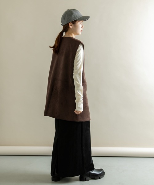 SMELLY(スメリー)の「メルトンキャップ(キャップ・レディース・グレー/キャメル・-)」の10枚目の写真