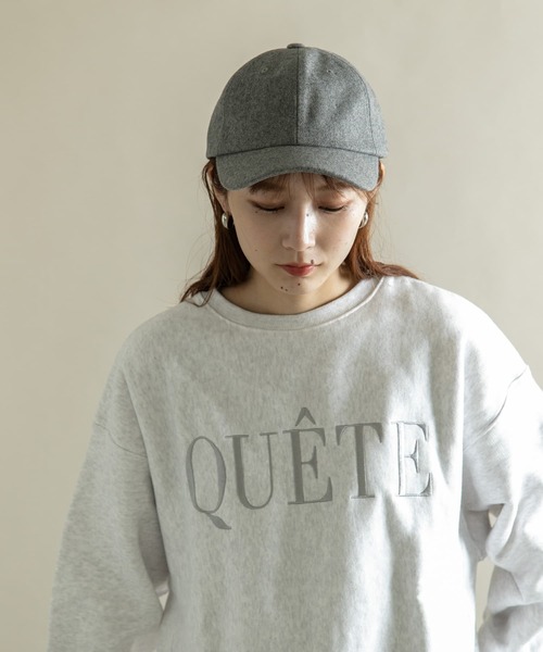 SMELLY(スメリー)の「メルトンキャップ(キャップ・レディース・グレー/キャメル・-)」の15枚目の写真