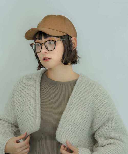 SMELLY(スメリー)の「メルトンキャップ(キャップ・レディース・グレー/キャメル・-)」の20枚目の写真