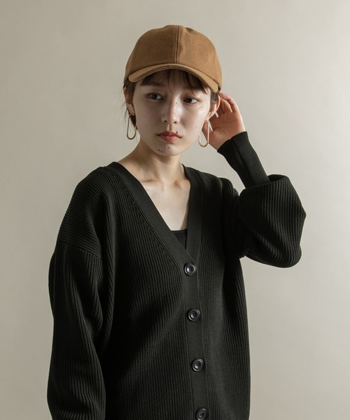 SMELLY(スメリー)の「メルトンキャップ(キャップ・レディース・グレー/キャメル・-)」の22枚目の写真