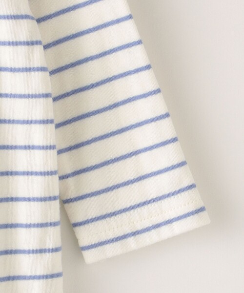 SHIPS（シップス）の「SHIPS KIDS:接結 ボーダー 長袖 ロンパース（ロンパース・キッズ・ライトブルー/ピンク系その他・80/70）」の8枚目の写真