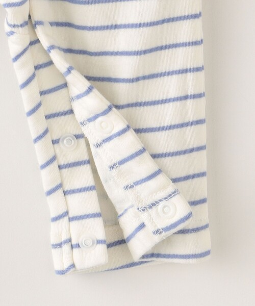 SHIPS（シップス）の「SHIPS KIDS:接結 ボーダー 長袖 ロンパース（ロンパース・キッズ・ライトブルー/ピンク系その他・80/70）」の10枚目の写真