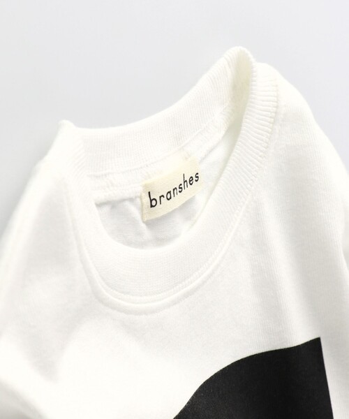 BRANSHES(ブランシェス)の「【重ね着風】長袖Tシャツ(Tシャツ/カットソー・キッズ・チャコールグレー/オフホワイト・100/160/110/140/120/150/130/90)」の16枚目の写真