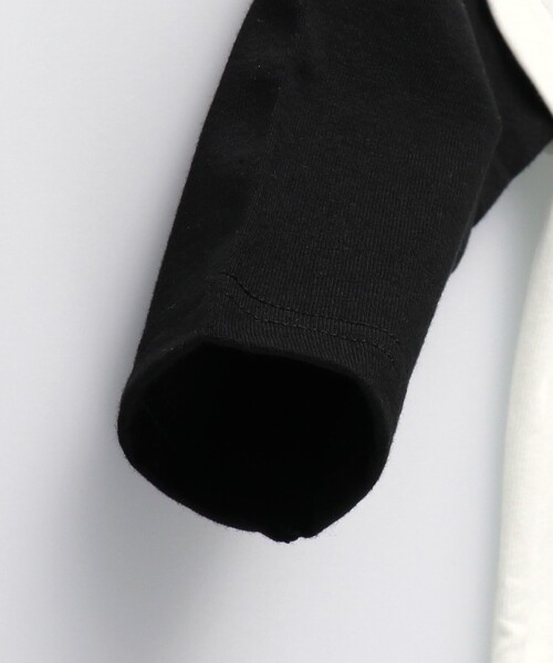 BRANSHES(ブランシェス)の「【重ね着風】長袖Tシャツ(Tシャツ/カットソー・キッズ・チャコールグレー/オフホワイト・100/160/110/140/120/150/130/90)」の13枚目の写真