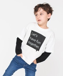 【重ね着風】長袖Tシャツ