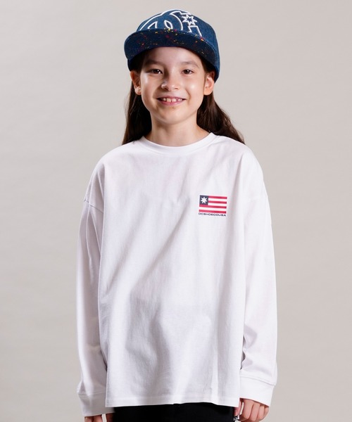 DC（ディーシー）の「DC/ディーシー キッズ ロンT YLT224530（Tシャツ/カットソー・キッズ・ブラック/ホワイト/ネイビー・130cm/160cm/150cm/140cm）」の8枚目の写真