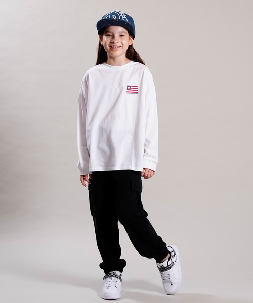 DC（ディーシー）の「DC/ディーシー キッズ ロンT YLT224530（Tシャツ/カットソー・キッズ・ブラック/ホワイト/ネイビー・130cm/160cm/150cm/140cm）」の9枚目の写真