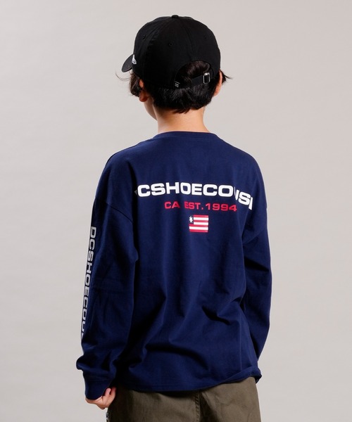 DC（ディーシー）の「DC/ディーシー キッズ ロンT YLT224530（Tシャツ/カットソー・キッズ・ブラック/ホワイト/ネイビー・130cm/160cm/150cm/140cm）」の22枚目の写真