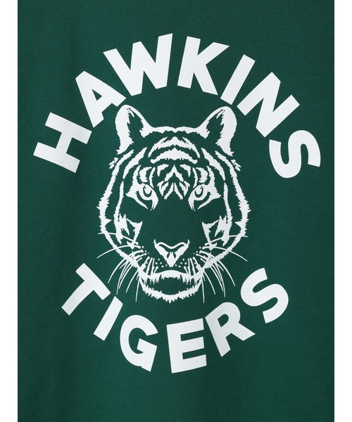 日本未発売 Hawkins Tigers グリーン トレーナー Green Parks（グリーンパークス）の「【UNISEX】□STRANGER