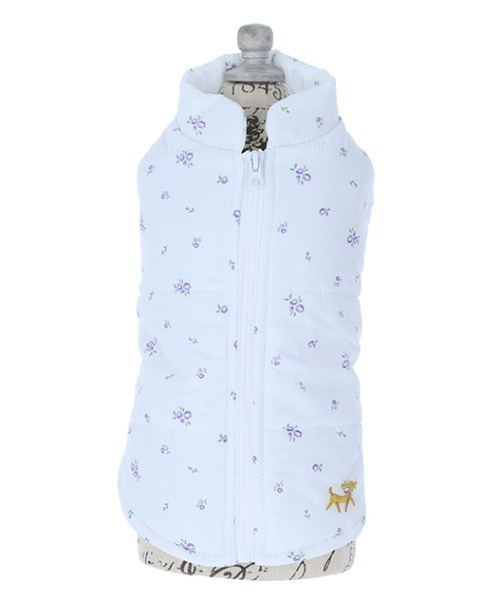 ROPE' PICNIC（ロペピクニック）の「ROPE' PICNIC/中綿ベスト（ペットウェア・レディース・ホワイト/ピンク/ブルー・2XS/XS/L/S/M/2L/2M）」の6枚目の写真