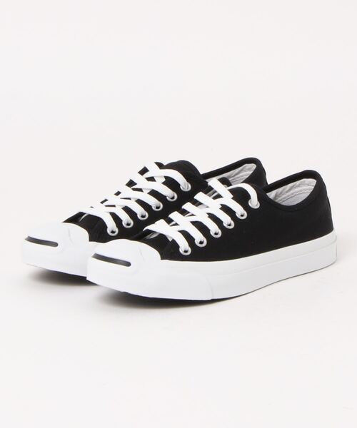 CONVERSE(コンバース)の「CONVERSE/コンバース/JACK PURCELL(スニーカー・レディース・ホワイト/ブラック・6/5/5.5/4.5/6.5/4)」の2枚目の写真