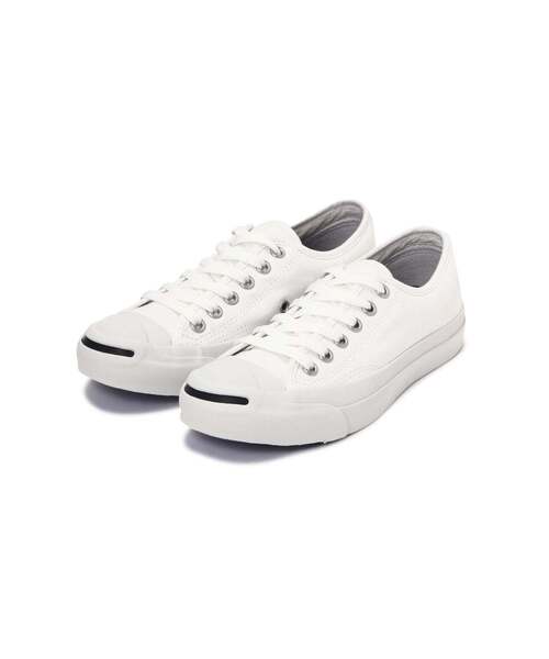 CONVERSE(コンバース)の「CONVERSE/コンバース/JACK PURCELL(スニーカー・レディース・ホワイト/ブラック・6/5/5.5/4.5/6.5/4)」の4枚目の写真