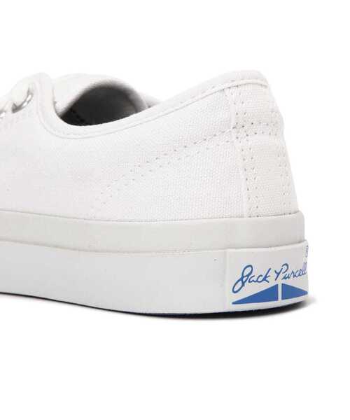 CONVERSE(コンバース)の「CONVERSE/コンバース/JACK PURCELL(スニーカー・レディース・ホワイト/ブラック・6/5/5.5/4.5/6.5/4)」の6枚目の写真
