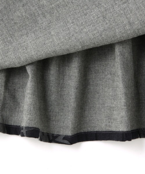 BOHEMIANS（ボヘミアンズ）の「BOHEMIANS/ボヘミアンズ　JUNGLE VIYELLA GATHER SKIRT（スカート・レディース・グレー・L）」の13枚目の写真