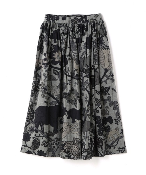 BOHEMIANS（ボヘミアンズ）の「BOHEMIANS/ボヘミアンズ　JUNGLE VIYELLA GATHER SKIRT（スカート・レディース・グレー・L）」の11枚目の写真