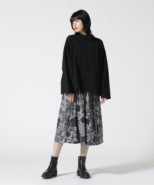BOHEMIANS（ボヘミアンズ）の「BOHEMIANS/ボヘミアンズ　JUNGLE VIYELLA GATHER SKIRT（スカート・レディース・グレー・L）」の10枚目の写真