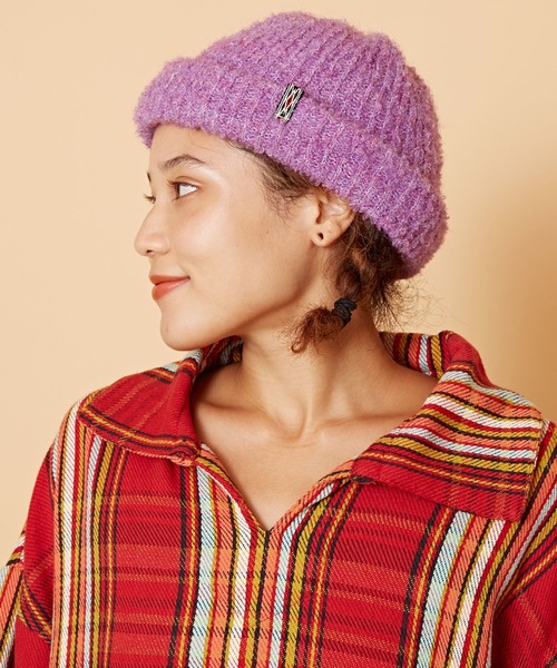 チャイハネ（チャイハネ）の「【チャイハネ】マルリニットキャップ（ニットキャップ/ビーニー・メンズ・パープル/ネイビー/ホワイト/ブラウン/ブラック/ターコイズブルー・FREE）」の6枚目の写真