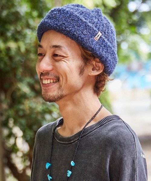 チャイハネ（チャイハネ）の「【チャイハネ】マルリニットキャップ（ニットキャップ/ビーニー・メンズ・パープル/ネイビー/ホワイト/ブラウン/ブラック/ターコイズブルー・FREE）」の4枚目の写真