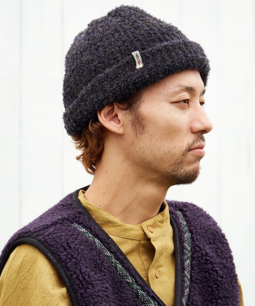 チャイハネ（チャイハネ）の「【チャイハネ】マルリニットキャップ（ニットキャップ/ビーニー・メンズ・パープル/ネイビー/ホワイト/ブラウン/ブラック/ターコイズブルー・FREE）」の2枚目の写真