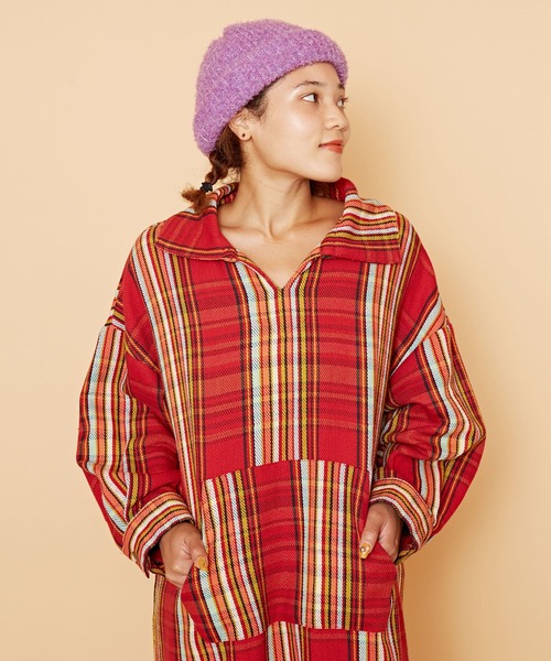 チャイハネ（チャイハネ）の「【チャイハネ】マルリニットキャップ（ニットキャップ/ビーニー・メンズ・パープル/ネイビー/ホワイト/ブラウン/ブラック/ターコイズブルー・FREE）」の19枚目の写真