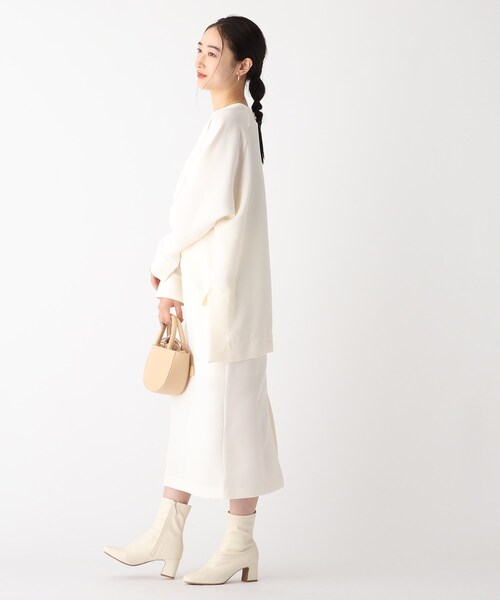 OPAQUE.CLIP（オペークドットクリップ）の「◆ダブルジョーゼット ドルマンスリーブトップス（シャツ/ブラウス・レディース・ベージュ/オフホワイト/ブラック・38）」の14枚目の写真