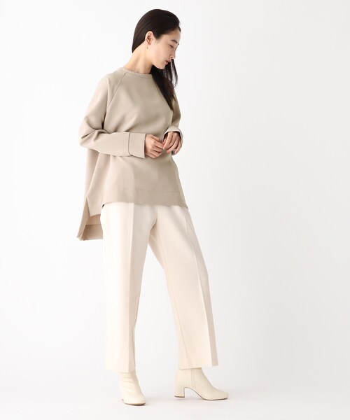 OPAQUE.CLIP（オペークドットクリップ）の「◆ダブルジョーゼット ドルマンスリーブトップス（シャツ/ブラウス・レディース・ベージュ/オフホワイト/ブラック・38）」の6枚目の写真