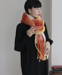 fredy emue | 【新色追加】ふわふわチェックストール(ストール/ショール)