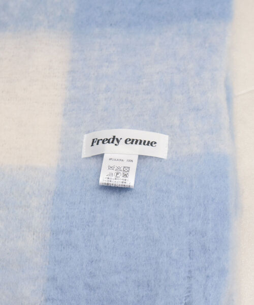 fredy emue(フレディエミュ)の「【新色追加】ふわふわチェックストール(ストール/ショール・レディース・イエロー系その他/ブルー系その他/パープル系その他/グリーン系その他/ブラック系その他/イエロー系その他2/グリーン系その他2/ベージュ系その他2・FREE)」の18枚目の写真
