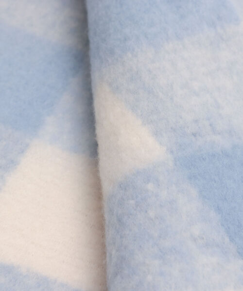 fredy emue(フレディエミュ)の「【新色追加】ふわふわチェックストール(ストール/ショール・レディース・イエロー系その他/ブルー系その他/パープル系その他/グリーン系その他/ブラック系その他/イエロー系その他2/グリーン系その他2/ベージュ系その他2・FREE)」の19枚目の写真