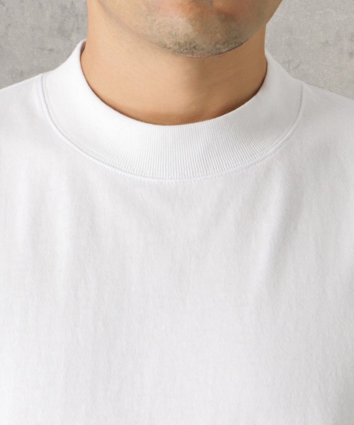Goodwear(グッドウェア)の「ビッグシルエット ハイネックロングスリーブTシャツ(Tシャツ/カットソー・メンズ・ホワイト/ブラック・L/M/XL)」の9枚目の写真