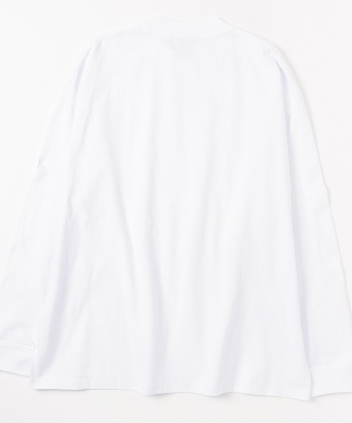Goodwear(グッドウェア)の「ビッグシルエット ハイネックロングスリーブTシャツ(Tシャツ/カットソー・メンズ・ホワイト/ブラック・L/M/XL)」の8枚目の写真
