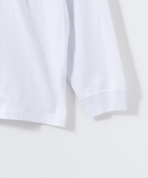 Goodwear(グッドウェア)の「ビッグシルエット ハイネックロングスリーブTシャツ(Tシャツ/カットソー・メンズ・ホワイト/ブラック・L/M/XL)」の6枚目の写真
