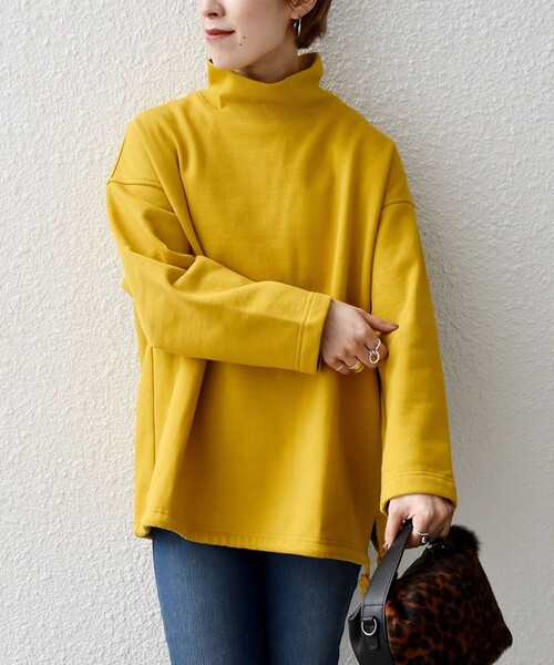 【新品未使用】ARCHIVIO イエロー ハイネックプルオーバー レディース ハイネック プルオーバー カットソー【一部店舗限定】通販