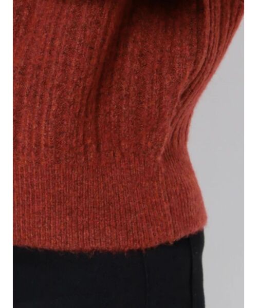 LAGUNAMOON(ラグナムーン)の「カットアウトニットプルオーバー(ニット/セーター・レディース・ブラック/ダークオレンジ/ベージュ・FREE)」の12枚目の写真