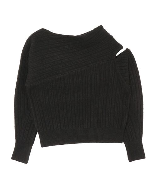 LAGUNAMOON(ラグナムーン)の「カットアウトニットプルオーバー(ニット/セーター・レディース・ブラック/ダークオレンジ/ベージュ・FREE)」の17枚目の写真