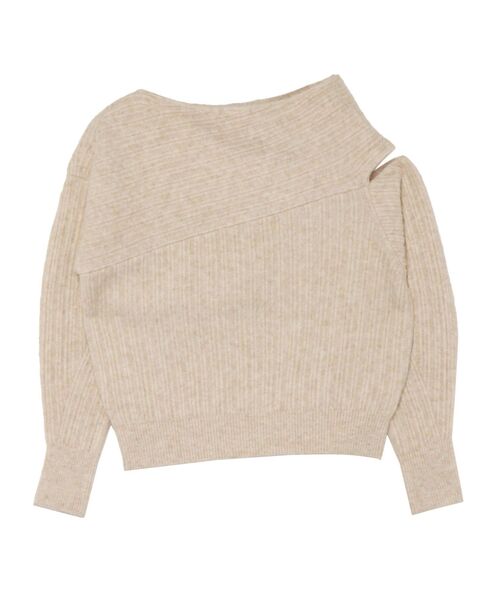 LAGUNAMOON(ラグナムーン)の「カットアウトニットプルオーバー(ニット/セーター・レディース・ブラック/ダークオレンジ/ベージュ・FREE)」の18枚目の写真