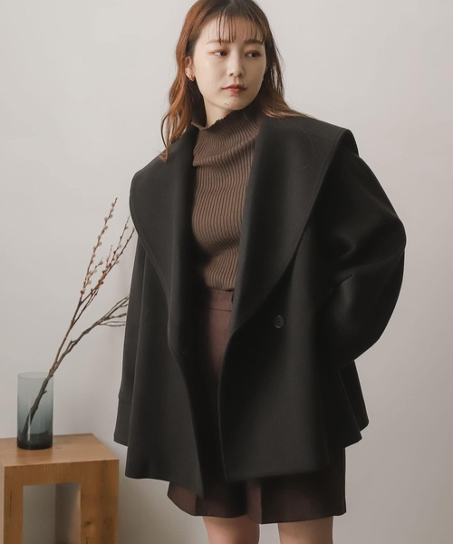 『堀田真由さん着用』ビッグカラーコート