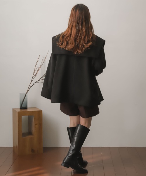 『堀田真由さん着用』ビッグカラーコート