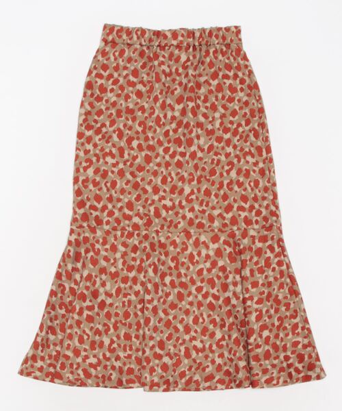 AZUL by moussy（アズールバイマウジー）の「LEOPARD MERMAID SKIRT/レオパードマーメイドスカート（スカート・レディース・ターコイズブルー/ブラック系その他/オレンジ系その他・MEDIUM/SMALL）」の4枚目の写真