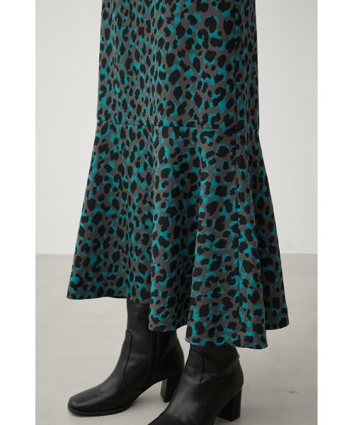 AZUL by moussy（アズールバイマウジー）の「LEOPARD MERMAID SKIRT/レオパードマーメイドスカート（スカート・レディース・ターコイズブルー/ブラック系その他/オレンジ系その他・MEDIUM/SMALL）」の14枚目の写真