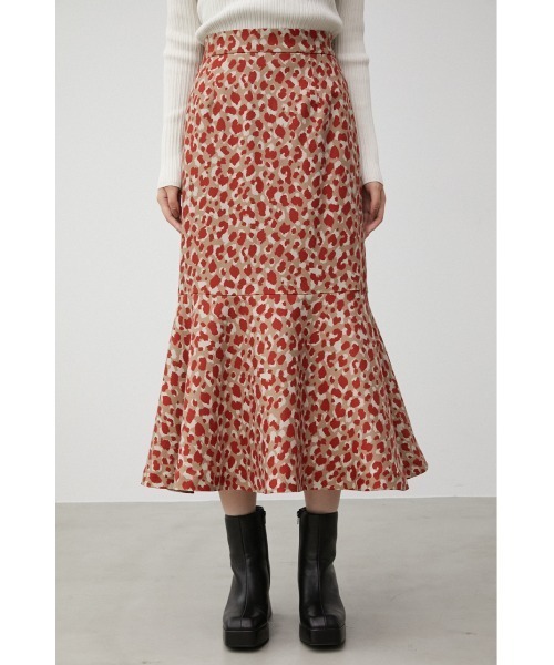 AZUL by moussy（アズールバイマウジー）の「LEOPARD MERMAID SKIRT/レオパードマーメイドスカート（スカート・レディース・ターコイズブルー/ブラック系その他/オレンジ系その他・MEDIUM/SMALL）」の10枚目の写真