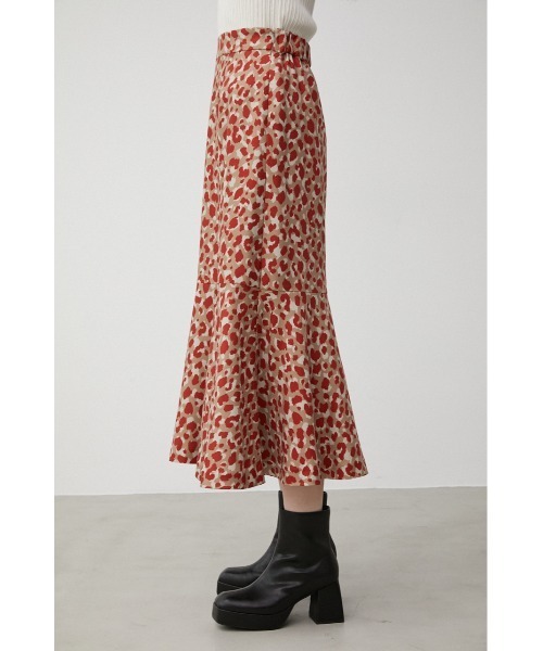 AZUL by moussy（アズールバイマウジー）の「LEOPARD MERMAID SKIRT/レオパードマーメイドスカート（スカート・レディース・ターコイズブルー/ブラック系その他/オレンジ系その他・MEDIUM/SMALL）」の9枚目の写真