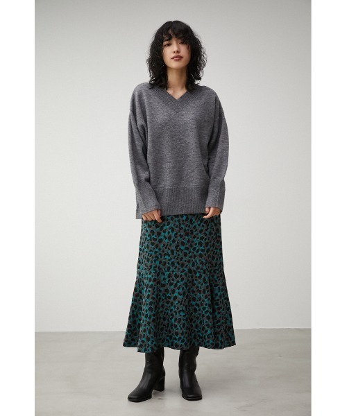 AZUL by moussy（アズールバイマウジー）の「LEOPARD MERMAID SKIRT/レオパードマーメイドスカート（スカート・レディース・ターコイズブルー/ブラック系その他/オレンジ系その他・MEDIUM/SMALL）」の20枚目の写真