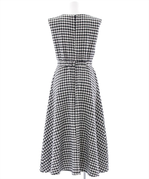 clear（クリア）の「チドリガラVネックジャンスカ（ワンピース・レディース・ブラウン/ブラック系その他/ブラック系その他2・F）」の6枚目の写真