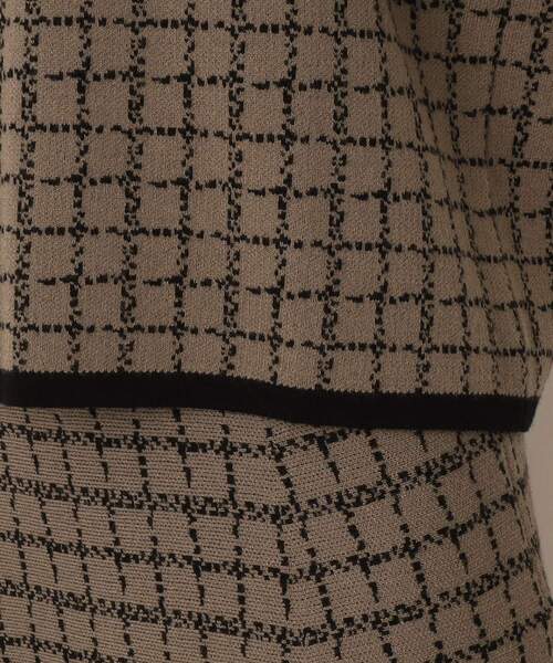 DRESKIP（ドレスキップ）の「◆【セットアップ可能】モックネック配色ジャカードニット（ニット/セーター・レディース・ブラウン系その他3/ブラック系1/ベージュ系その他4・03/02/04）」の9枚目の写真