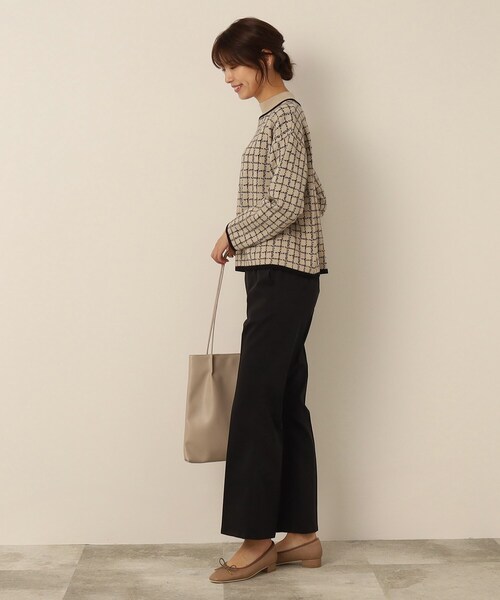 DRESKIP（ドレスキップ）の「◆【セットアップ可能】モックネック配色ジャカードニット（ニット/セーター・レディース・ブラウン系その他3/ブラック系1/ベージュ系その他4・03/02/04）」の15枚目の写真