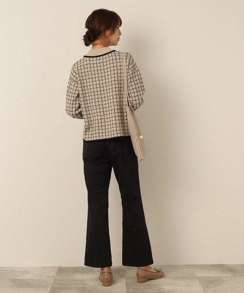 DRESKIP（ドレスキップ）の「◆【セットアップ可能】モックネック配色ジャカードニット（ニット/セーター・レディース・ブラウン系その他3/ブラック系1/ベージュ系その他4・03/02/04）」の16枚目の写真