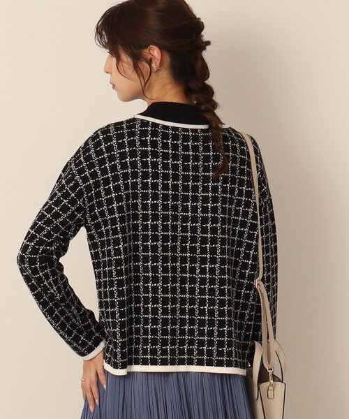 DRESKIP（ドレスキップ）の「◆【セットアップ可能】モックネック配色ジャカードニット（ニット/セーター・レディース・ブラウン系その他3/ブラック系1/ベージュ系その他4・03/02/04）」の20枚目の写真