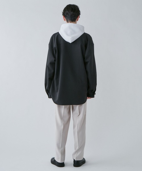 LUCY（ルーシー）の「LUCY/トロミBIGシャツ（シャツ/ブラウス・メンズ・パープル系その他/ブラック/グリーン系その他・MEDIUM/LARGE）」の14枚目の写真